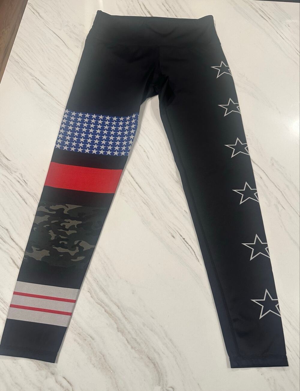 NOLI Rebel Leggings Women’s Large Stars Stripes Camo Patriotic Made in USA